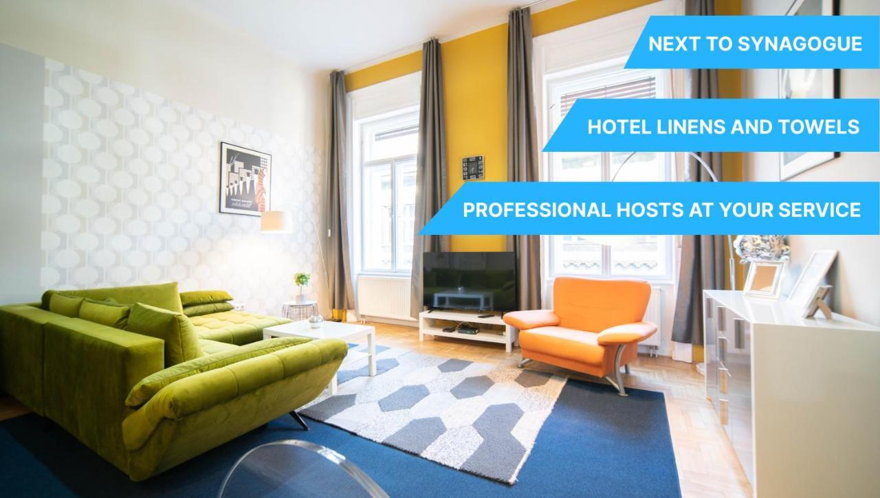 Freeparking - Great Synagogue Apartment, 2 Bedroom, 5 People ,Wifi, Ac Budapest Exterior foto